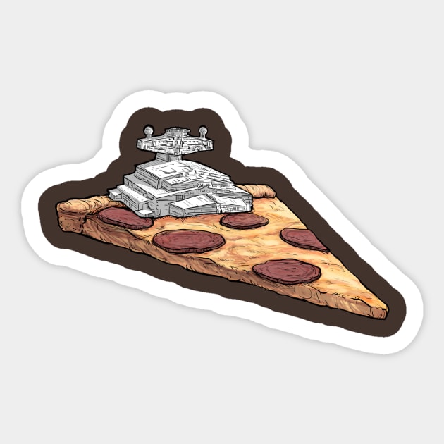 Pizza Destroyer Sticker by pachyderm1